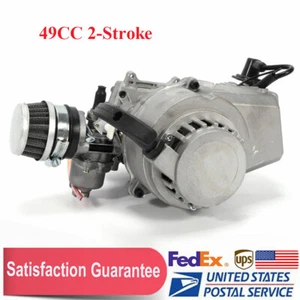 2 Stroke 49cc Engine Motor Pull Start For Pocket Bike Mini Dirt Bike ATV Scooter - Picture 1 of 17