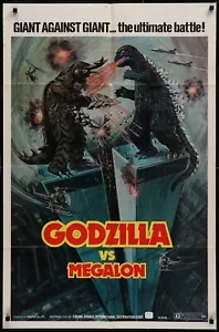 Godzilla vs. Megalon (1976) Original gefaltetes Filmplakat 27x41 - Bild 1 von 1