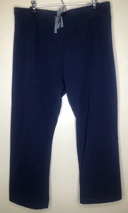 FIGS Technical Collection Scrub Pants XL Navy Blue Wide Leg Tie Adjustable Waist - Picture 1 of 7