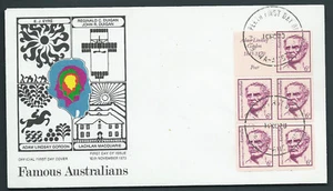 Famous Australians Australia Adam Lindsay Gordon Booklet Pane 1970 APO FDC PERTH - Picture 1 of 1