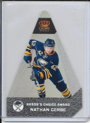 2011-12 Crown Royale Nathan Gerbe Razor's Choice Award # 9 #d/99 - Image 1 of 2