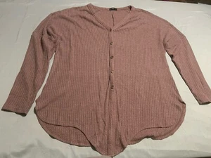 Miholl Mauve Lightweight Cardigan Size Large - Picture 1 of 3