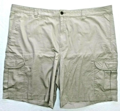 CHAPS shorts size 50B khaki cargo big & tall cotton $72 NEW in 10'' (ab47) - Image 1 of 4