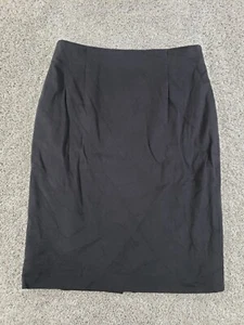 Louis Feraud Womens Skirt 14 Black Straight Wool Angora Lined Vintage - Picture 1 of 16