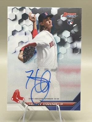 2016 Bowman's Best Best of 2016 Autographs B16-HOW Henry Owens ~ Boston Red Sox - Image 1 of 2