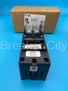 BJ2150 Eaton 150 Amp 2 Pole Type BJ Circuit Breaker Bryant 240V 150A *BRAND NEW* - Picture 1 of 11