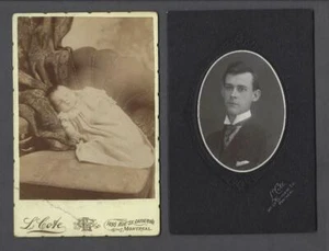 Lot of 7 Original Antique Montreal Ludger Cote Cabinet Photos - Bild 1 von 8