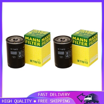 Mann Engine Oil Filter 2x Fits 1985-1993 Mercedes-Benz 190E l4 2.3L AY17 PG - Image 1 of 2