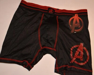Cuecas boxer masculinas novas Marvel Avengers pretas tamanho P - Imagem 1 de 3