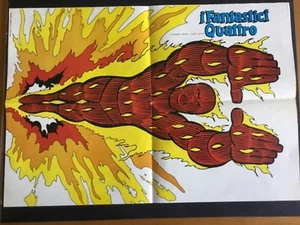 MANIFESTO CORNO allegato FANTASTICI QUATTRO 144  ottimo - Picture 1 of 1