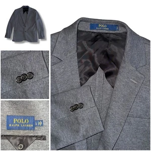 Polo Ralph Lauren Blazer Sports Coat Jacket Knit Cotton Polyester Blend Men’s L - Picture 1 of 11