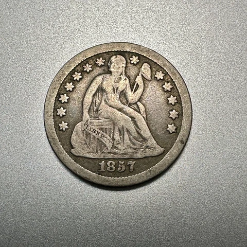 1857-O  SEATED LIBERTY DIME    NICE DETAIL    KEY TYPE COIN  #3137 Cover