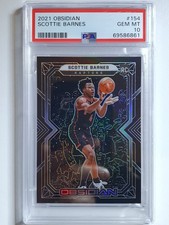 2021 Obsidian Scottie Barnes Rookie #154 ELECTRIC ETCH RC - PSA 10 (POP  9)