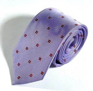 Paul Stuart Light Purple Flower Medallion Silk Mens Neck Tie - Picture 1 of 11