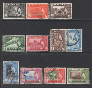 M14621 Estados malayos ~ Penang 1957 SG44/54 - 1957 definitivos - Imagen 1 de 1