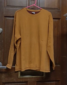 Columbia Ginger Brown Long Sleeve Cotton Shirt Top Men's Size L Large - Picture 1 of 3