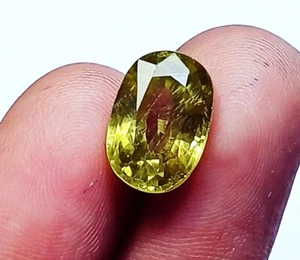 Oval Shape Natural Peridot 7.30 Ct Certified Loose Gemstone - Picture 1 of 6