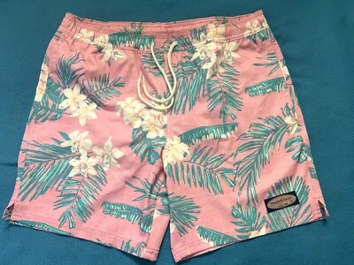 Vineyard Vines~SWiM Trunks Forrados~S~Entrepierna 6.5"~NUEVO~Rosa Tropical~3 bolsillos~FreeSH Foto 1 de 4