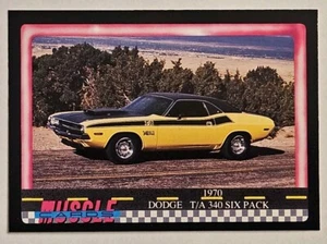 1992 COLLECT-A-CARD MUSCLE CARDS. CARD #68 - 1970 DODGE T/A 340 SIX PACK - Picture 1 of 2