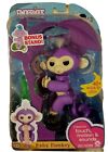 Authentic WowWee Fingerlings Monkey Mia purple Fingerling with Bonus Stand  USA