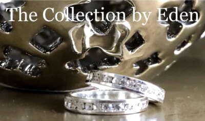 Juego de anillos Charter Club - Banda de circonita cúbica plateada tamaños 5 o 6 Foto 1 de 3