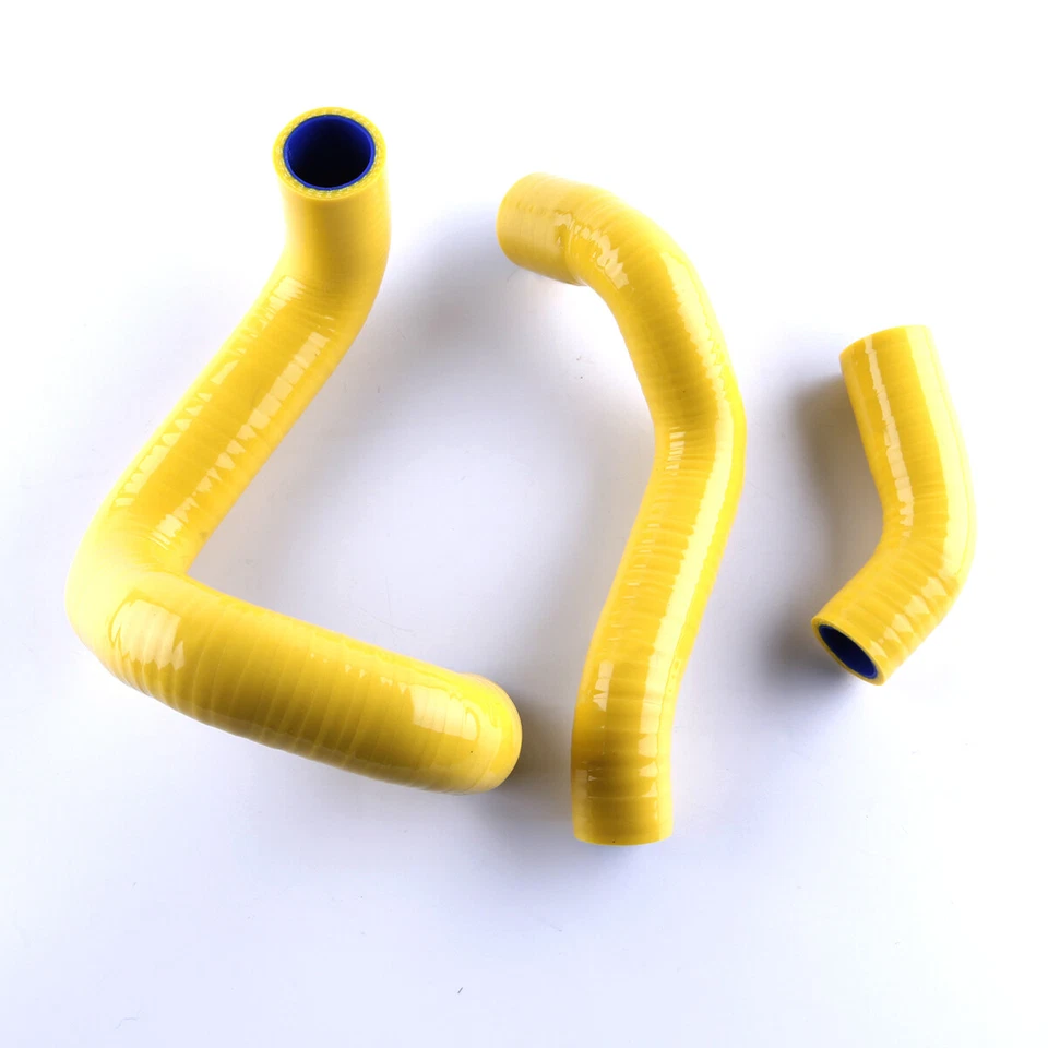 3pcs Yellow For Fiat Abarth 500 595 695 Manual Silicone Pop Off Circuit Hose CMS - Image 1 of 1