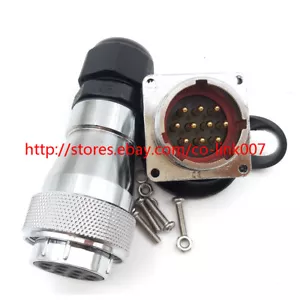 WS28 10Pins Waterproof Connector,Aviation Bulkhead Connector solder wire plug - Picture 1 of 5