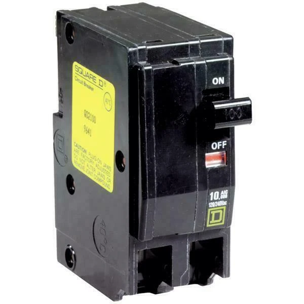 Square D QO2100CP 2 Pole 100A Plug-in Mini Circuit Breaker - Black