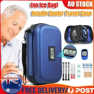 Insulin Cooler Travel Case Medication Diabetic Cooler W/ Thermometer Temperature - Picture 1 of 9