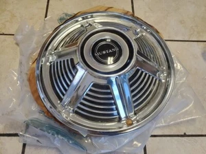 ONE 1964 1/2, 65 Ford Mustang NOS Hub Cap, For 13" inch steel wheel C4ZA-1130-F - Picture 1 of 2