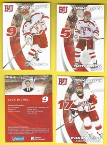 2014-15 Boston University Set (27 mit Jack Eichel) SGA - Bild 1 von 5
