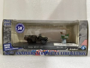 DODGE WC51 US JEEP TRUCK 1944-1994 50TH ANNIVERSAIRE DE LA LIBERATION by SOLIDO - Picture 1 of 4
