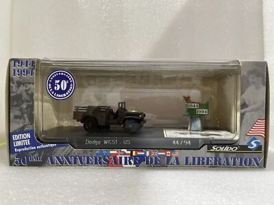 DODGE WC51 US JEEP TRUCK 1944-1994 50TH ANNIVERSAIRE DE LA LIBERATION by SOLIDO - Image 1 of 4