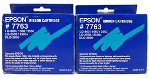 EPSON S015056 7763 NASTRO ORIGINALE COLORE LQ-860/LQ-1060/LQ-2500/2550 [X 2 PZ] - Foto 1 di 1