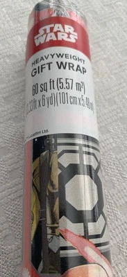 Papel de envolver vintage LucasFilm Ltd. American Greetings Star Wars NUEVO sin abrir Foto 1 de 4