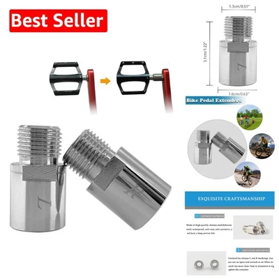 Extensores de pedal de bicicleta Universal Fit 20 mm - Potenciador de comodidad para paseos diversos Foto 1 de 4