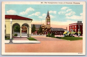 Postal del Centro de Transporte Cheyenne Wyoming - Imagen 1 de 2