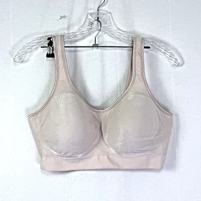 Sutiã Bali Comfort Revolution modelador sem fio tamanho XL DL3488 forrado sem costura nude - Imagem 1 de 4