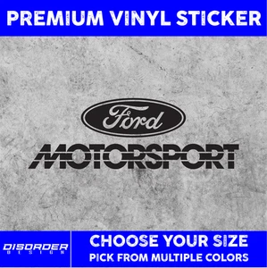 FORD MOTORSPORT 87 [VINYL STICKER]-for Car/Truck WINDOW-LAPTP-FLDR-U PCK CLR/SZE - Bild 1 von 6