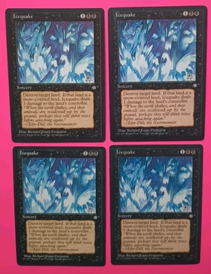 Magic the Gathering MTG Ice Age ICEQUAKE  X 4  LP/EX  U 1995 Nice! - Image 1 of 3