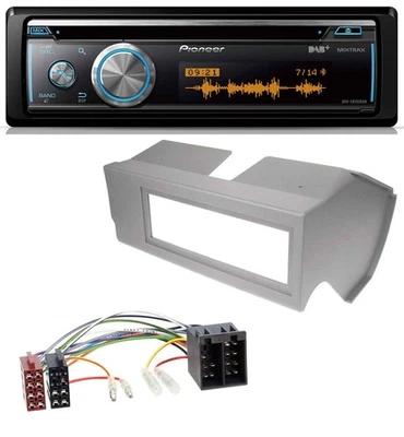 Pioneer MP3 DAB USB CD Bluetooth Autoradio für Fiat Panda (bis 2002) - grau - Bild 1 von 4