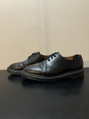 Dr Marten Supreme 1461 Spider Web Leather Loafers Black - Image 1 of 4