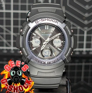 Casio G-Shock AWG-M100 Solar Multiband Fire Package Black Blue AWG-M100FP-1A2 - Picture 1 of 12