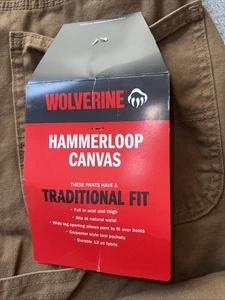 Pantaloni da lavoro in tela Wolverine Hammer Loop - Foto 1 di 10
