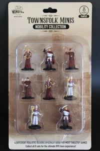 Townsfolk Minis Nobility Collection 8 Tabletop Figures Painted BRAND NEW SEALED - Picture 1 of 2