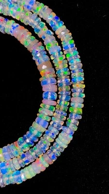 AAA+ Brazalete Natural Ópalo Etíope Welo Ópalo de Fuego Piedras Preciosas 20” Ópalo Naranja Foto 1 de 4