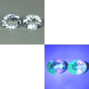 1.57 Cts" Antique 100 % Natural Untreated Mexican Uv Color Change HYALITE Opal " - Bild 1 von 5