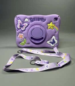 Butterfly Soft Silicone Case Cute Star Cover Stand With Strap for iPad 9.7 Inch - Picture 1 of 9