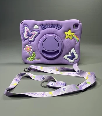 Butterfly Soft Silicone Case Cute Star Cover Stand With Strap for iPad 9.7 Inch - Image 1 of 4