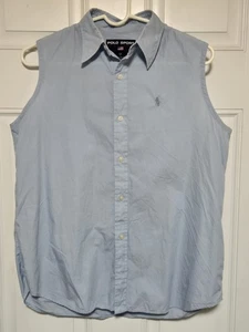 Camisa sin mangas Polo Sport Ralph Lauren para mujer talla 12 azul claro golf camiseta sin mangas - Imagen 1 de 5